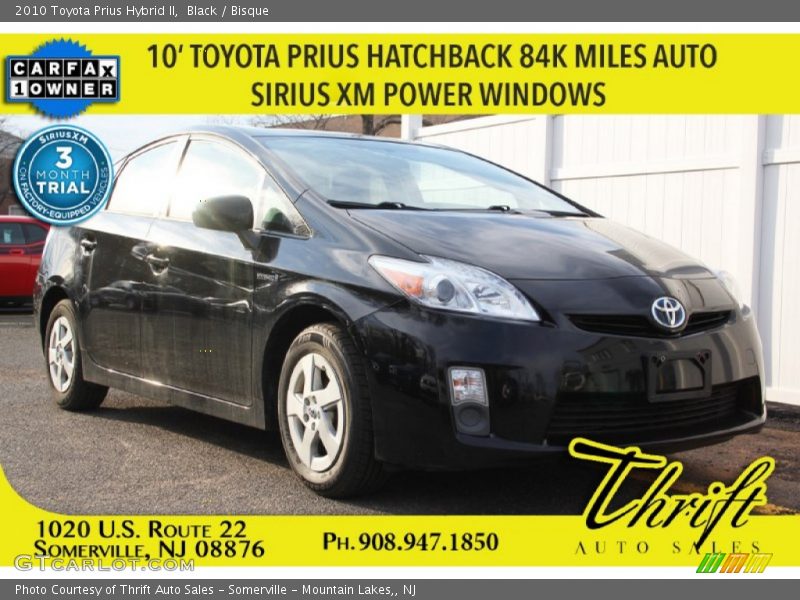 Black / Bisque 2010 Toyota Prius Hybrid II