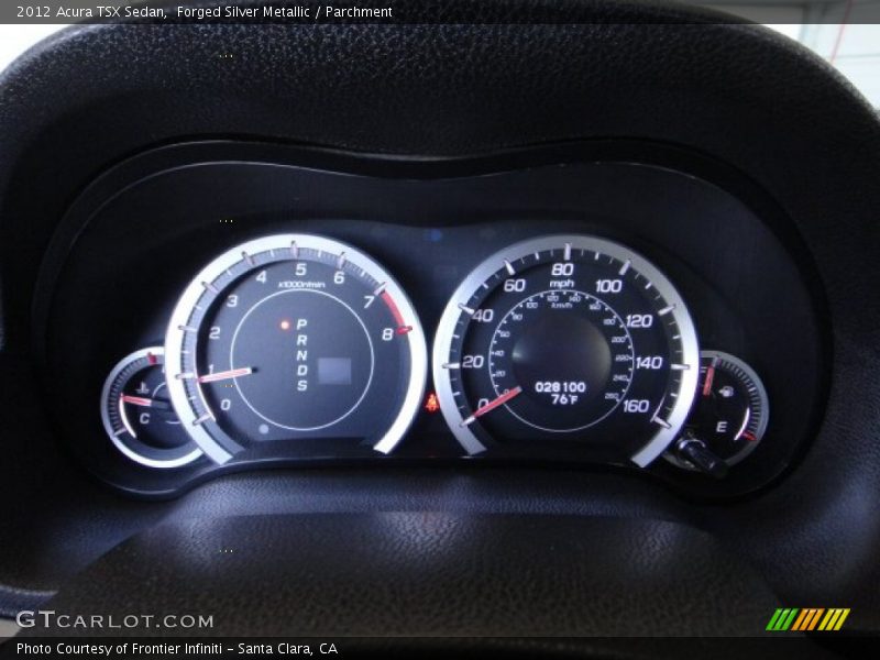 Forged Silver Metallic / Parchment 2012 Acura TSX Sedan
