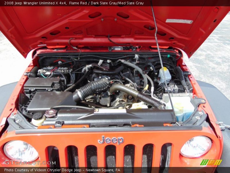 Flame Red / Dark Slate Gray/Med Slate Gray 2008 Jeep Wrangler Unlimited X 4x4