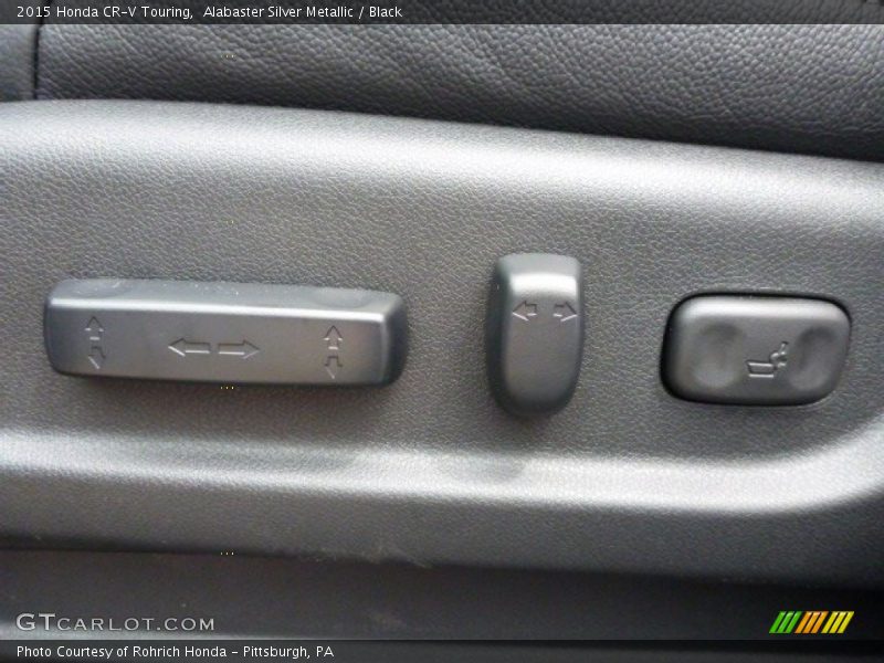Alabaster Silver Metallic / Black 2015 Honda CR-V Touring