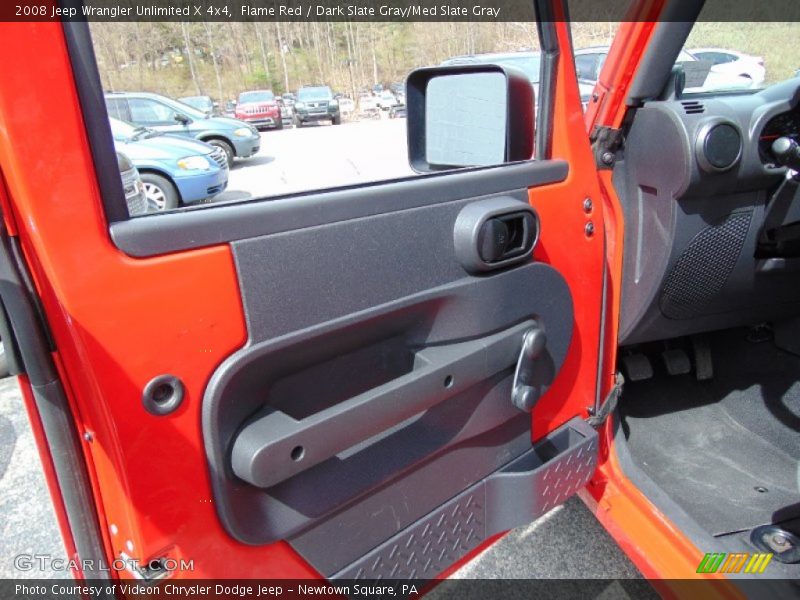 Flame Red / Dark Slate Gray/Med Slate Gray 2008 Jeep Wrangler Unlimited X 4x4