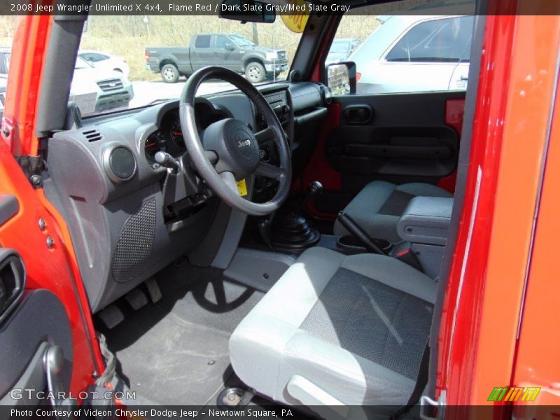 Flame Red / Dark Slate Gray/Med Slate Gray 2008 Jeep Wrangler Unlimited X 4x4