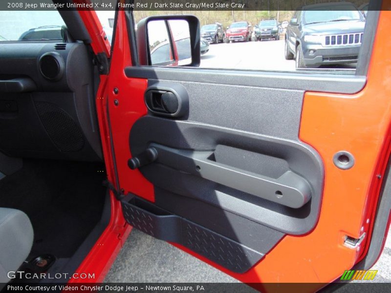 Flame Red / Dark Slate Gray/Med Slate Gray 2008 Jeep Wrangler Unlimited X 4x4