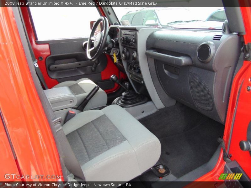 Flame Red / Dark Slate Gray/Med Slate Gray 2008 Jeep Wrangler Unlimited X 4x4