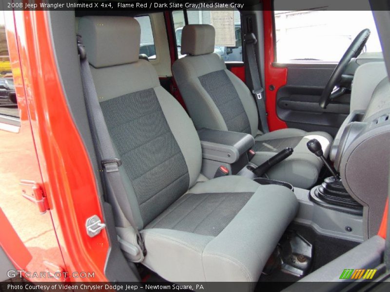 Flame Red / Dark Slate Gray/Med Slate Gray 2008 Jeep Wrangler Unlimited X 4x4