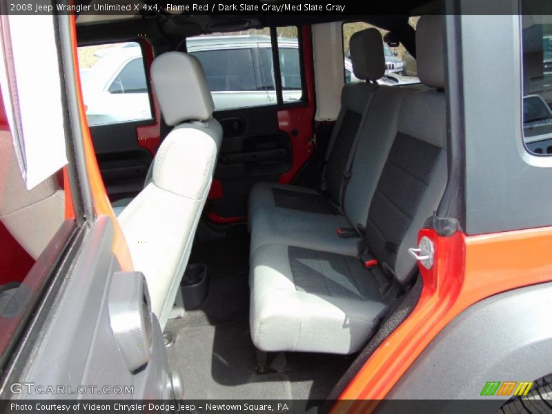 Flame Red / Dark Slate Gray/Med Slate Gray 2008 Jeep Wrangler Unlimited X 4x4