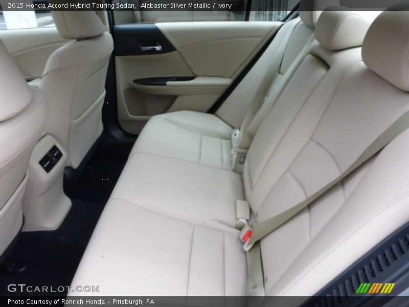 Rear Seat of 2015 Accord Hybrid Touring Sedan