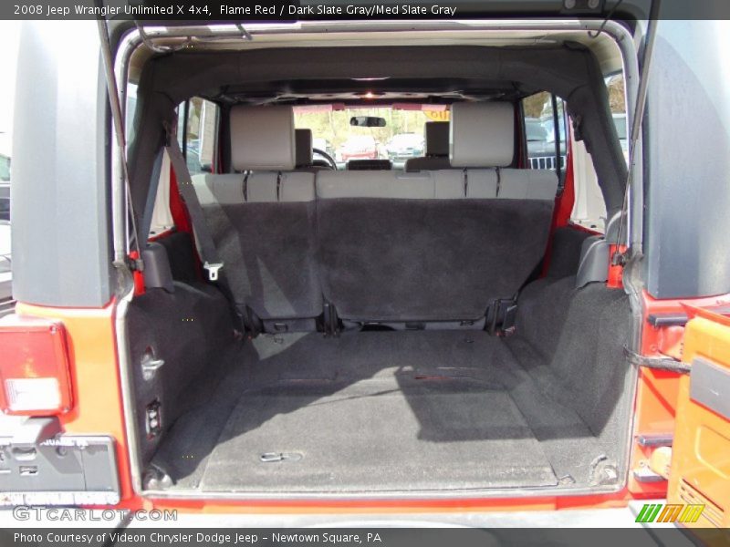Flame Red / Dark Slate Gray/Med Slate Gray 2008 Jeep Wrangler Unlimited X 4x4