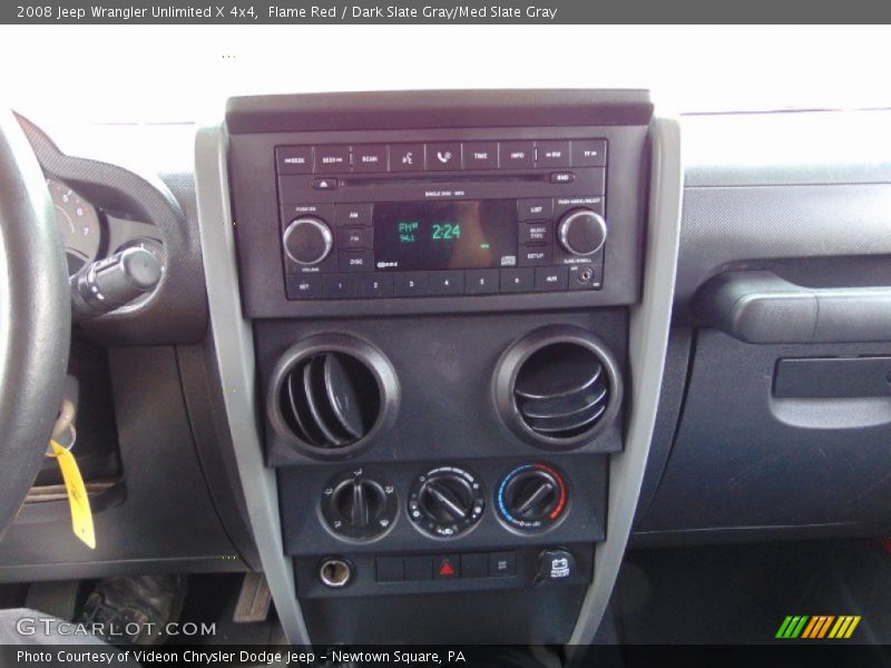 Flame Red / Dark Slate Gray/Med Slate Gray 2008 Jeep Wrangler Unlimited X 4x4