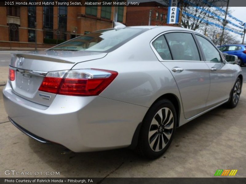 Alabaster Silver Metallic / Ivory 2015 Honda Accord Hybrid Touring Sedan