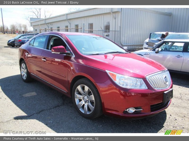 Red Jewel Tintcoat / Ebony 2010 Buick LaCrosse CXL