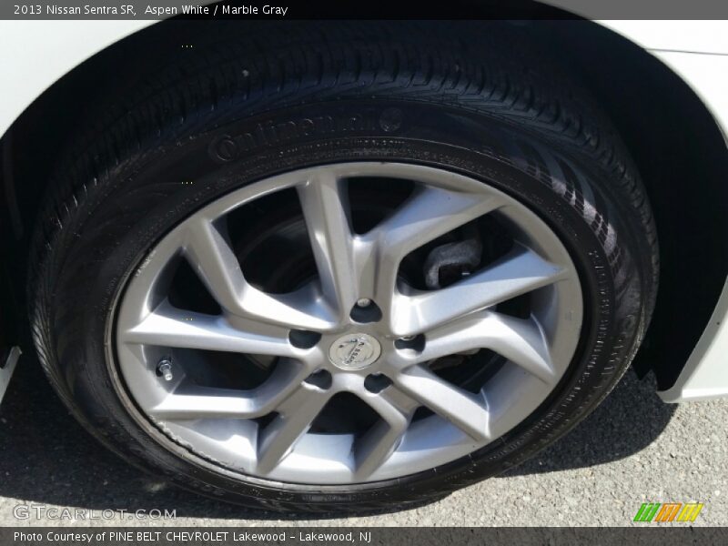 Aspen White / Marble Gray 2013 Nissan Sentra SR
