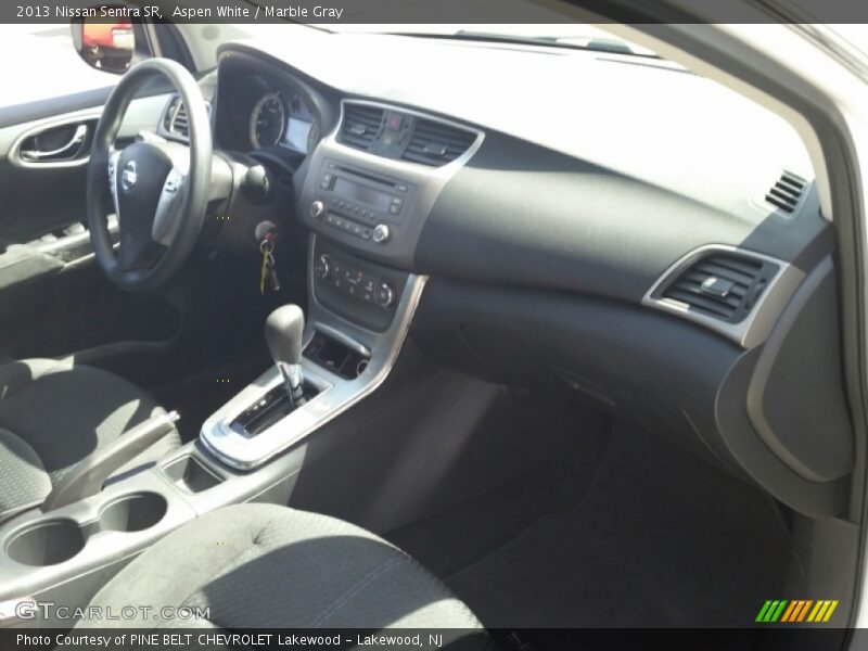 Aspen White / Marble Gray 2013 Nissan Sentra SR