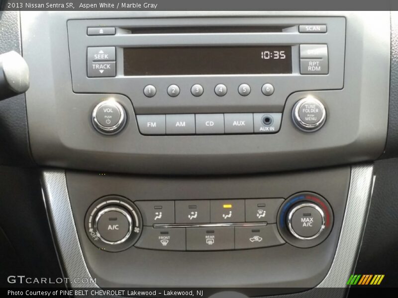 Aspen White / Marble Gray 2013 Nissan Sentra SR