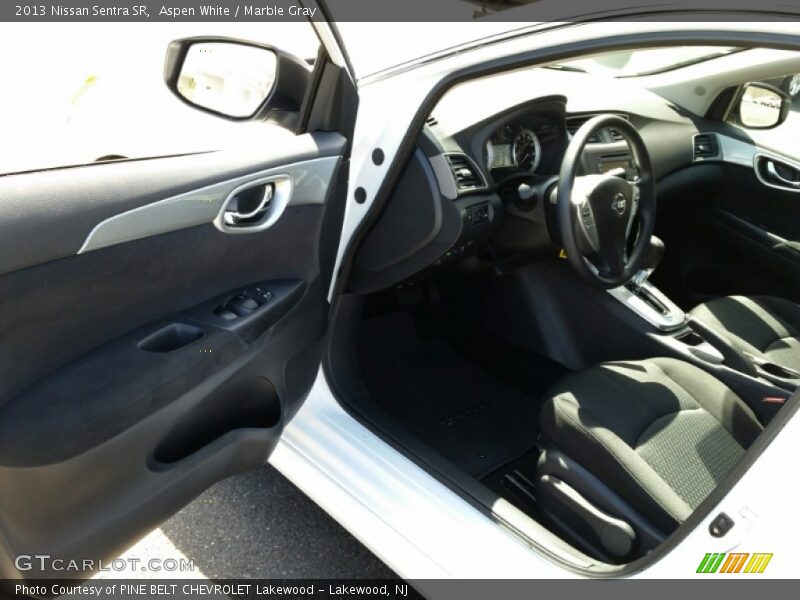 Aspen White / Marble Gray 2013 Nissan Sentra SR