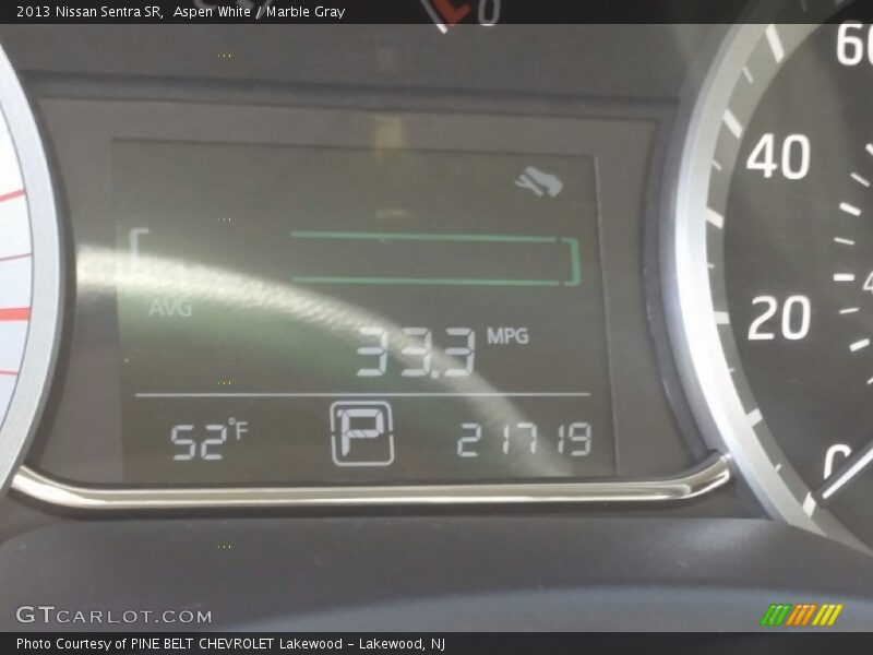 Aspen White / Marble Gray 2013 Nissan Sentra SR