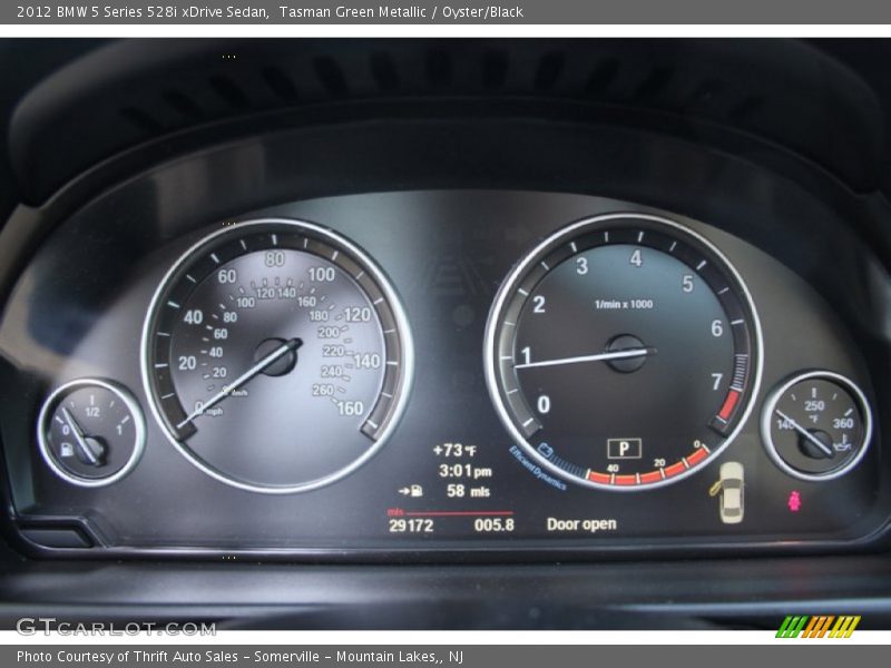 Tasman Green Metallic / Oyster/Black 2012 BMW 5 Series 528i xDrive Sedan