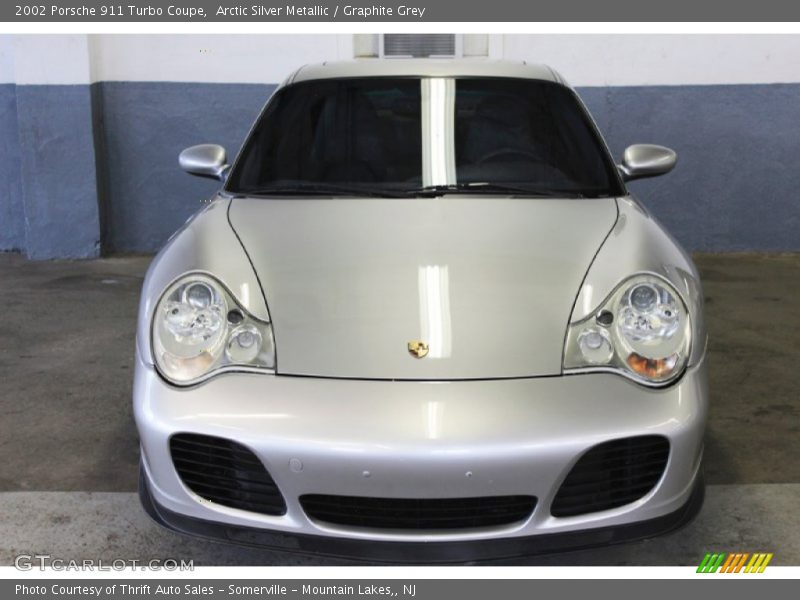 Arctic Silver Metallic / Graphite Grey 2002 Porsche 911 Turbo Coupe