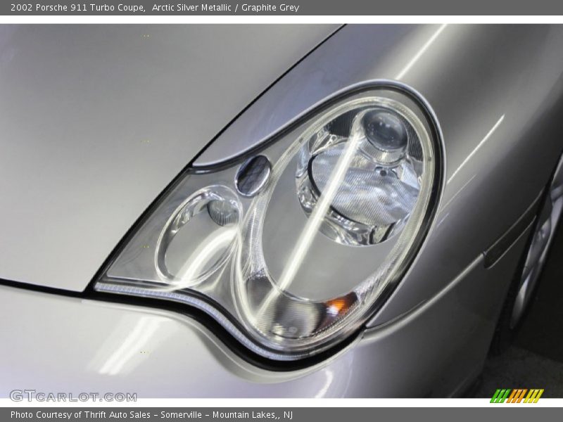 Arctic Silver Metallic / Graphite Grey 2002 Porsche 911 Turbo Coupe