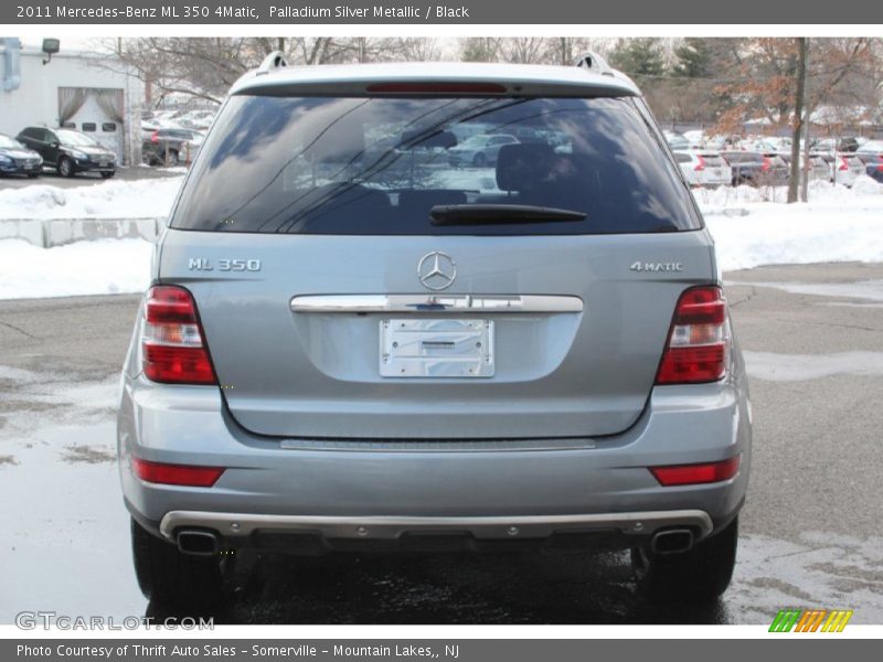 Palladium Silver Metallic / Black 2011 Mercedes-Benz ML 350 4Matic