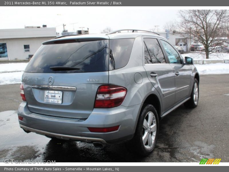 Palladium Silver Metallic / Black 2011 Mercedes-Benz ML 350 4Matic