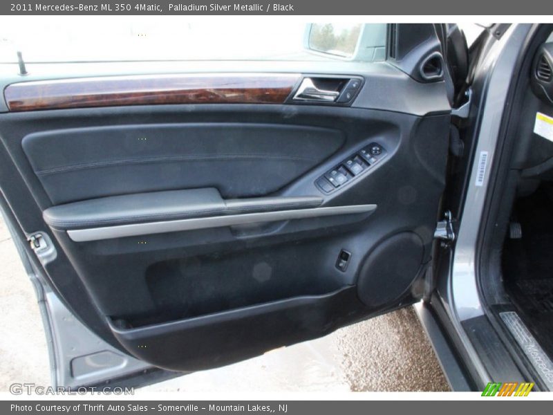 Palladium Silver Metallic / Black 2011 Mercedes-Benz ML 350 4Matic