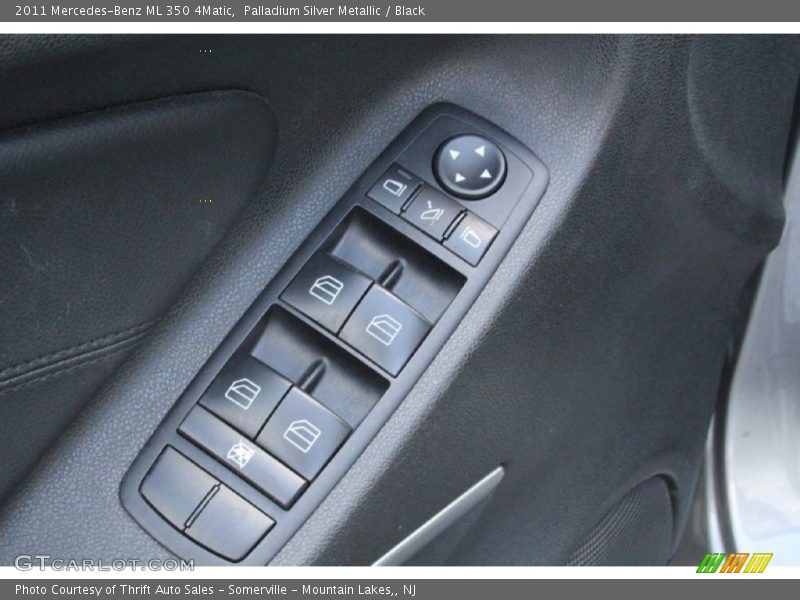 Palladium Silver Metallic / Black 2011 Mercedes-Benz ML 350 4Matic
