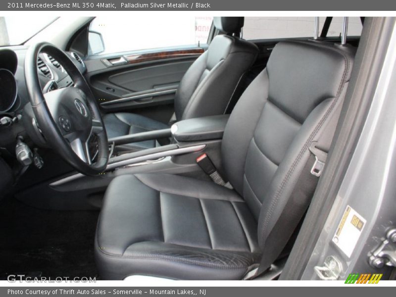 Palladium Silver Metallic / Black 2011 Mercedes-Benz ML 350 4Matic