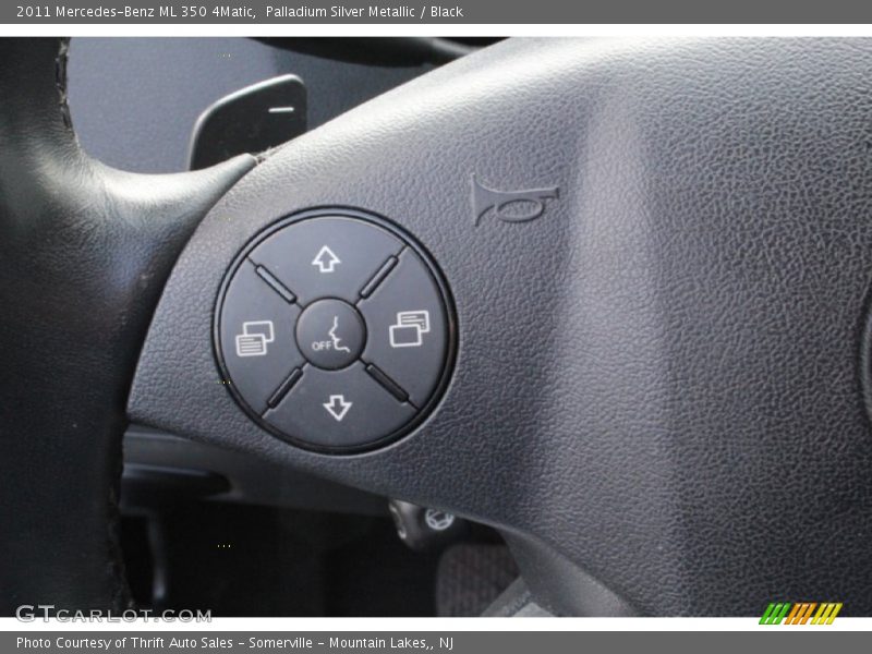 Palladium Silver Metallic / Black 2011 Mercedes-Benz ML 350 4Matic