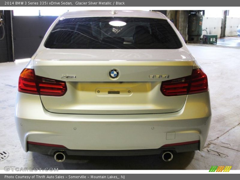 Glacier Silver Metallic / Black 2014 BMW 3 Series 335i xDrive Sedan
