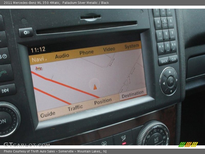 Palladium Silver Metallic / Black 2011 Mercedes-Benz ML 350 4Matic