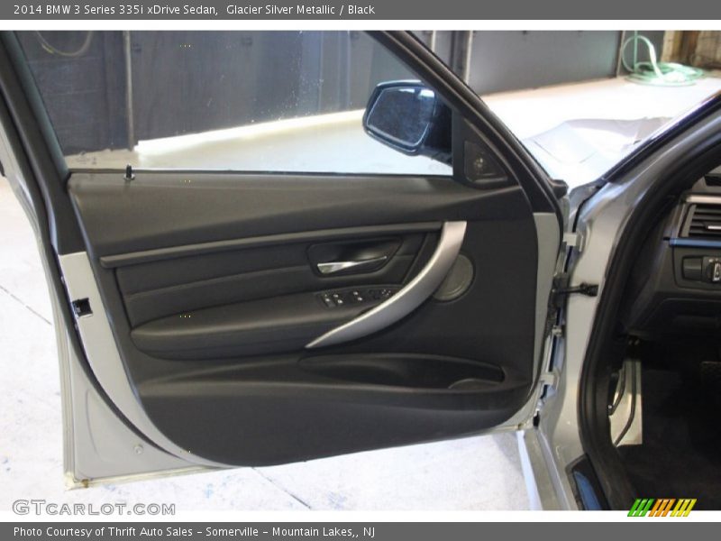 Glacier Silver Metallic / Black 2014 BMW 3 Series 335i xDrive Sedan