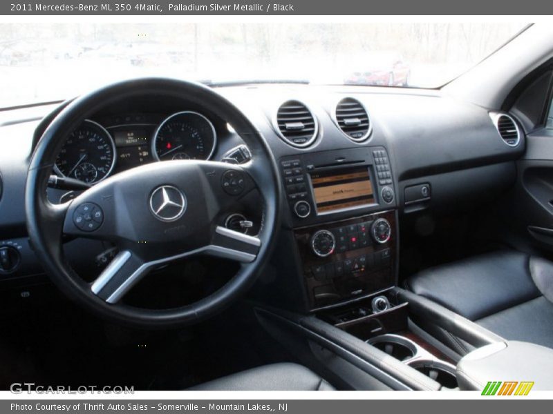 Palladium Silver Metallic / Black 2011 Mercedes-Benz ML 350 4Matic