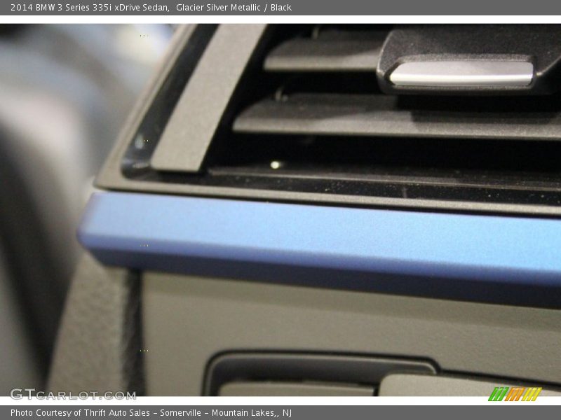 Glacier Silver Metallic / Black 2014 BMW 3 Series 335i xDrive Sedan