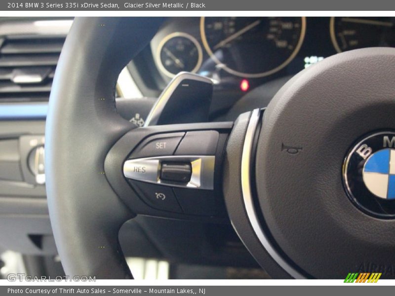 Glacier Silver Metallic / Black 2014 BMW 3 Series 335i xDrive Sedan