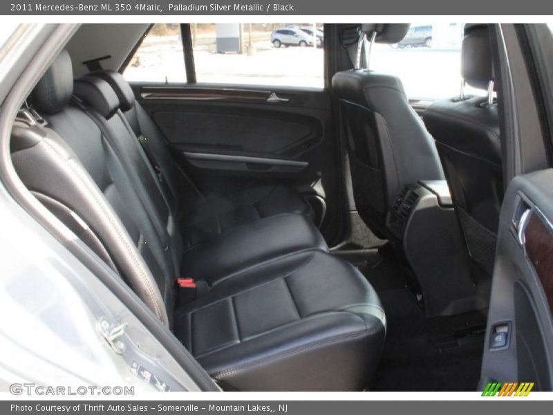 Palladium Silver Metallic / Black 2011 Mercedes-Benz ML 350 4Matic