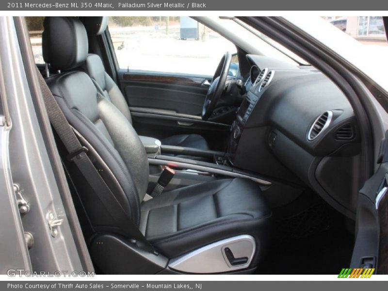 Palladium Silver Metallic / Black 2011 Mercedes-Benz ML 350 4Matic