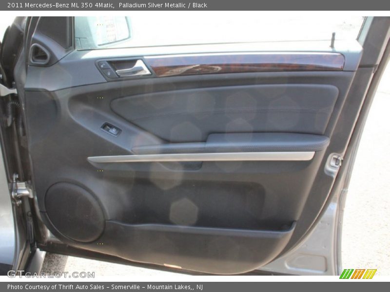 Palladium Silver Metallic / Black 2011 Mercedes-Benz ML 350 4Matic