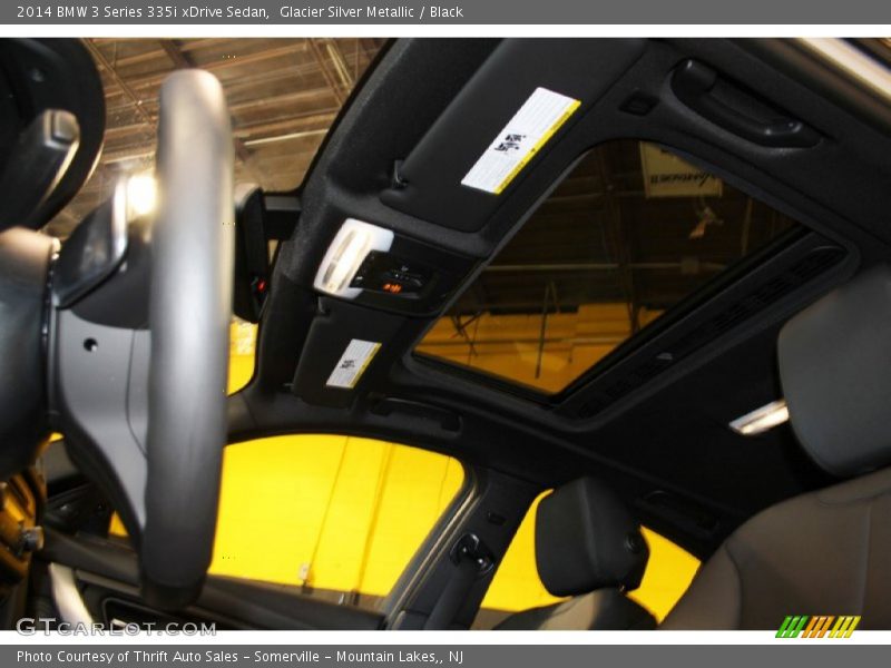 Glacier Silver Metallic / Black 2014 BMW 3 Series 335i xDrive Sedan