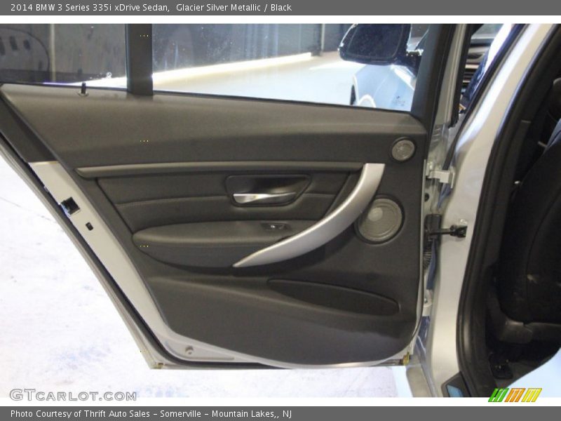 Glacier Silver Metallic / Black 2014 BMW 3 Series 335i xDrive Sedan