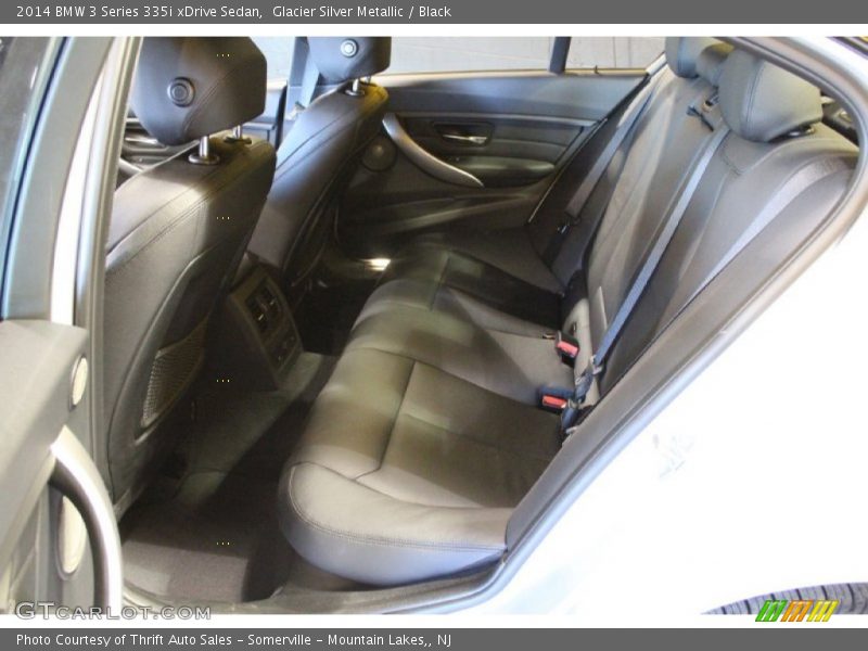 Glacier Silver Metallic / Black 2014 BMW 3 Series 335i xDrive Sedan