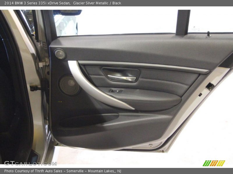 Glacier Silver Metallic / Black 2014 BMW 3 Series 335i xDrive Sedan