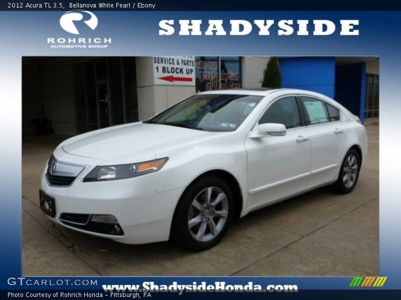 Bellanova White Pearl / Ebony 2012 Acura TL 3.5