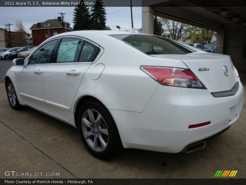Bellanova White Pearl / Ebony 2012 Acura TL 3.5