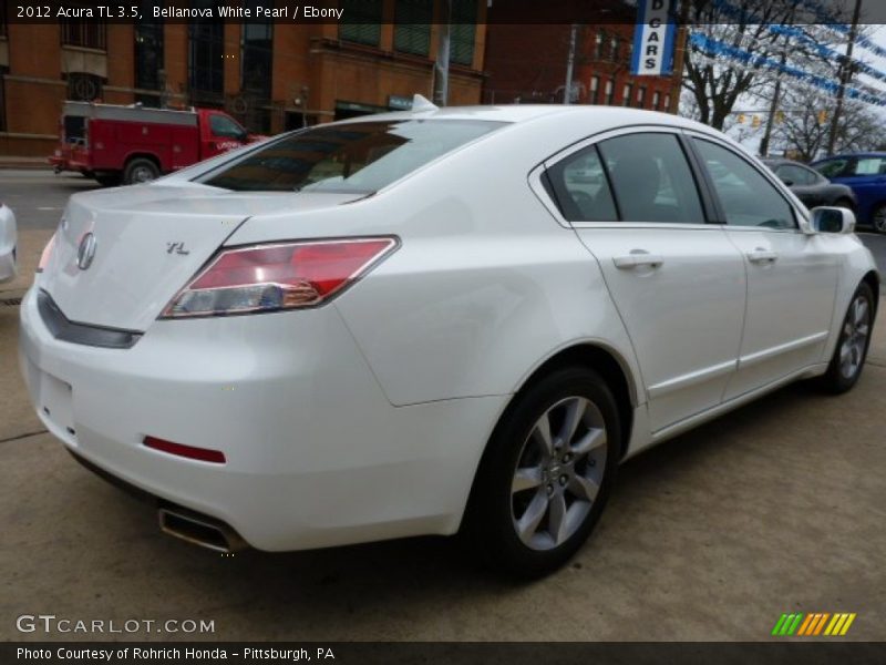 Bellanova White Pearl / Ebony 2012 Acura TL 3.5