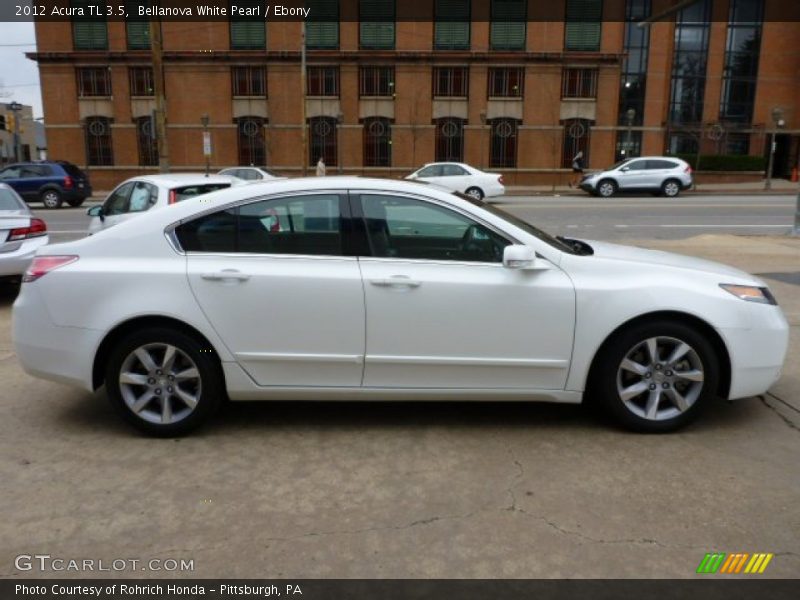 Bellanova White Pearl / Ebony 2012 Acura TL 3.5