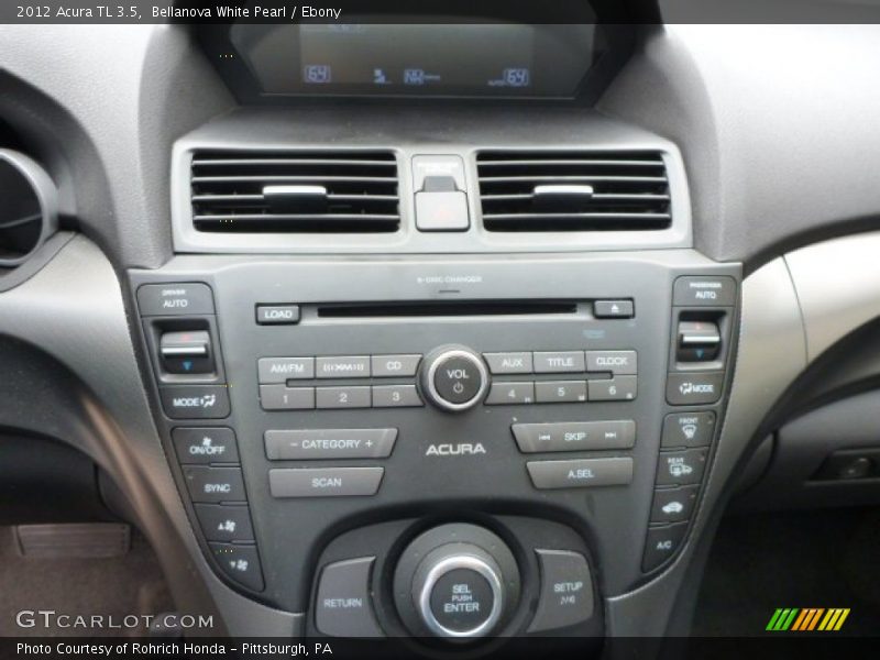 Bellanova White Pearl / Ebony 2012 Acura TL 3.5