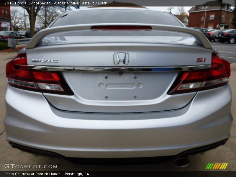 Alabaster Silver Metallic / Black 2013 Honda Civic Si Sedan