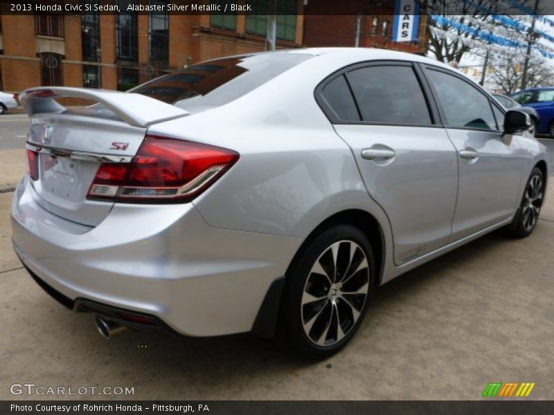 Alabaster Silver Metallic / Black 2013 Honda Civic Si Sedan