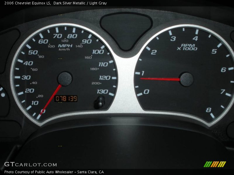 Dark Silver Metallic / Light Gray 2006 Chevrolet Equinox LS